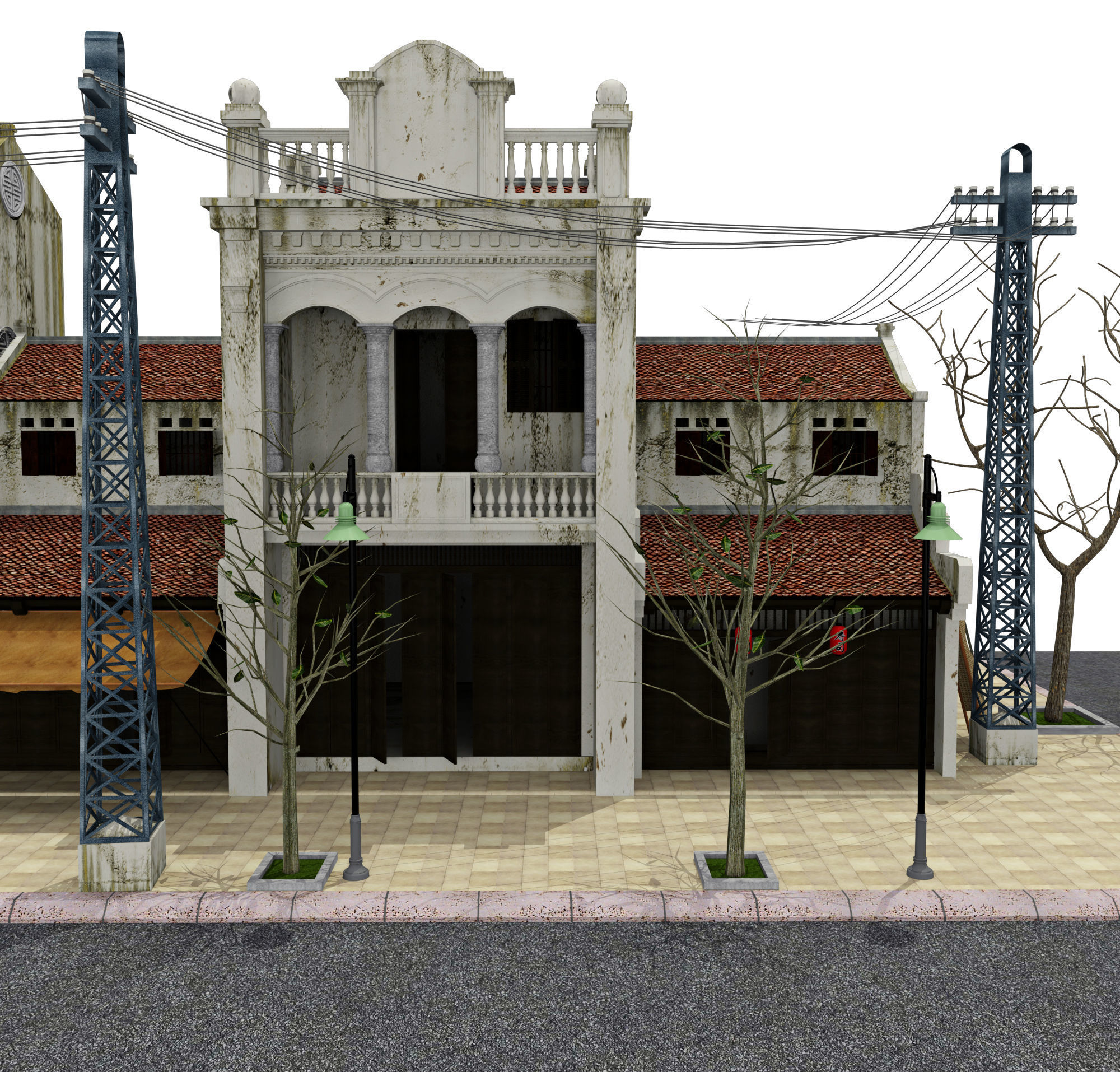 Old Town 3D model_1