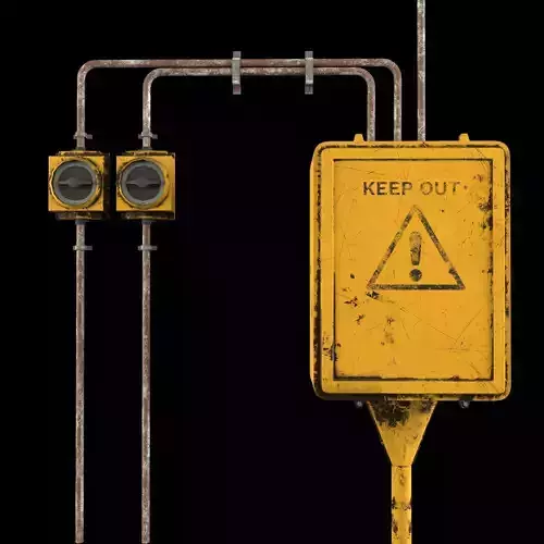 3D Fuse Box model Low-poly 3D model