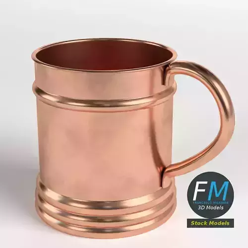 Pure copper tall tea cup