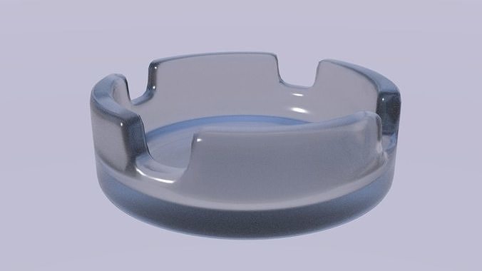 ashtray glass Free 3D model