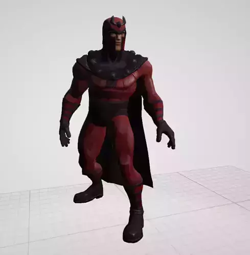 Magneto superhero 3D model
