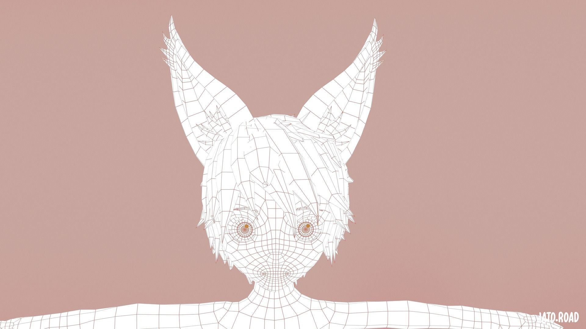 Chibi Base Mesh Furry 3D model_6