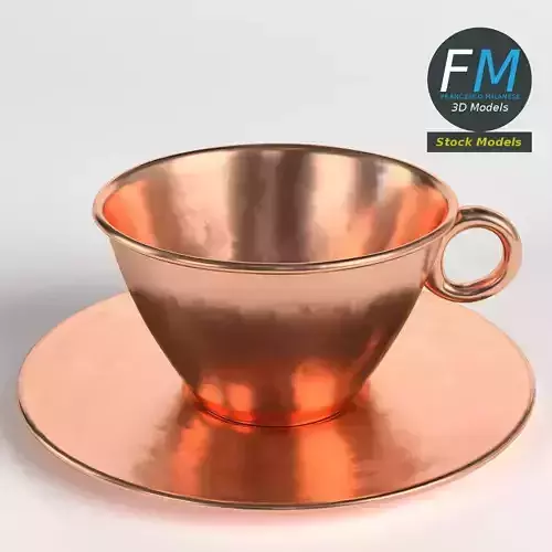 Pure copper tea cup