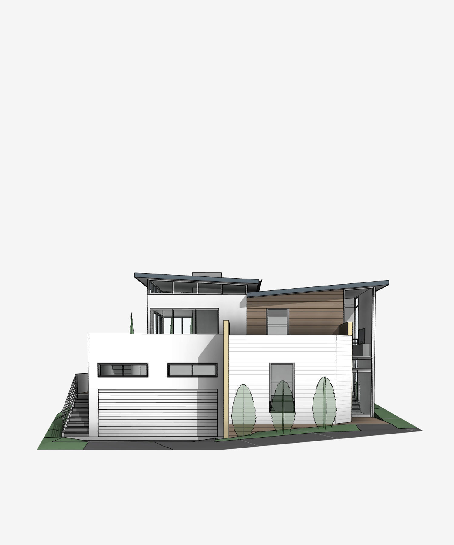 Haning Residential Villa Revit Model 3D model_7