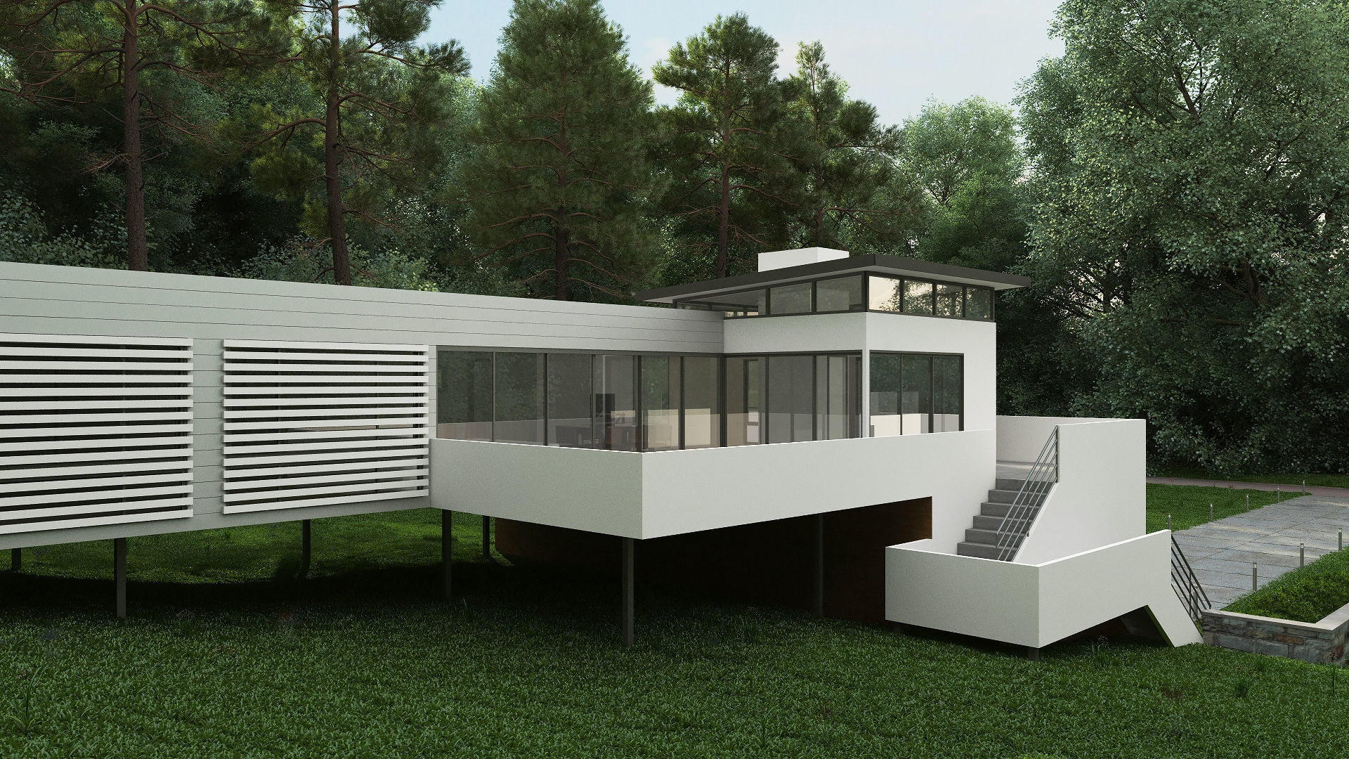 Haning Residential Villa Revit Model 3D model_2