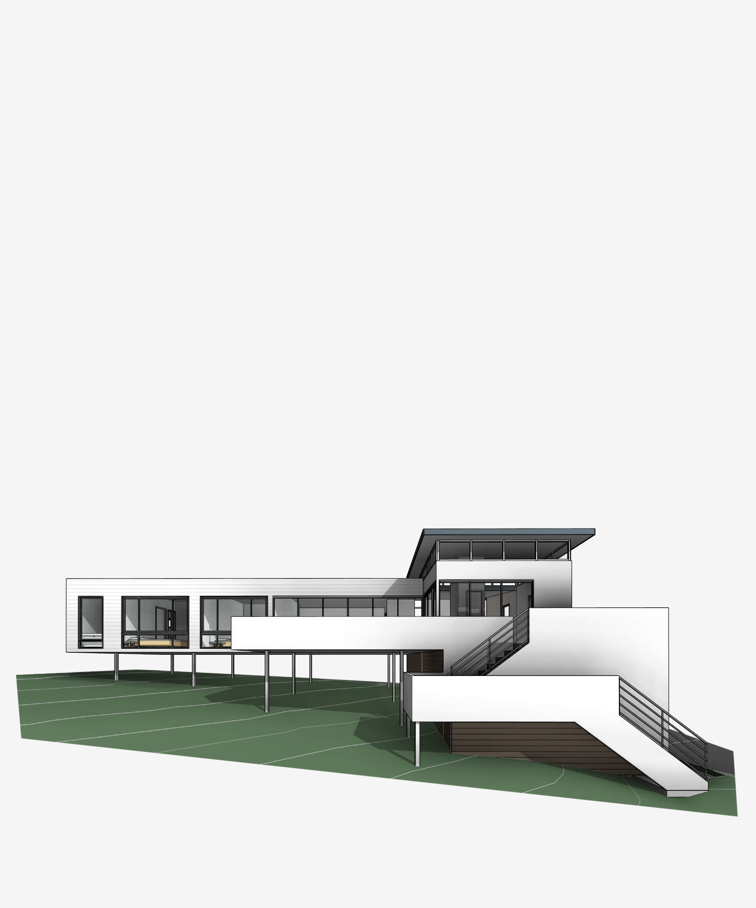 Haning Residential Villa Revit Model 3D model_5