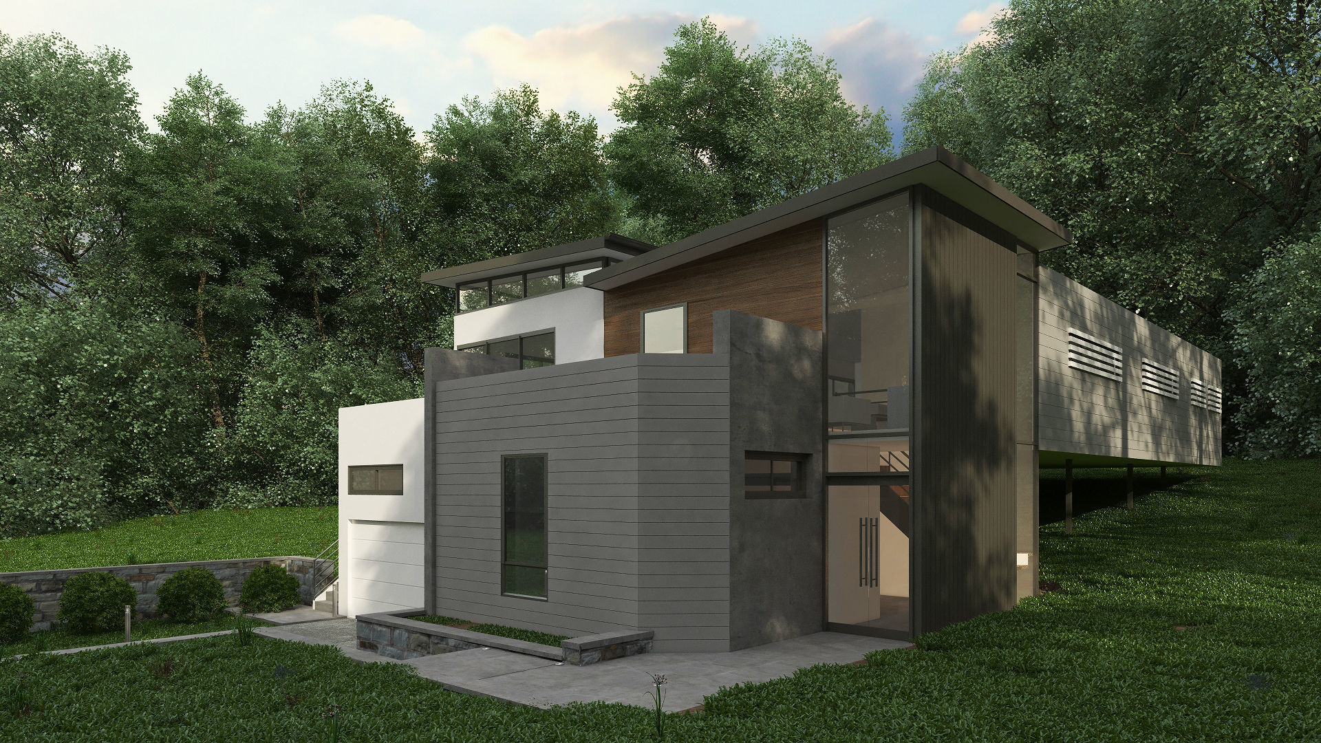 Haning Residential Villa Revit Model 3D model_3