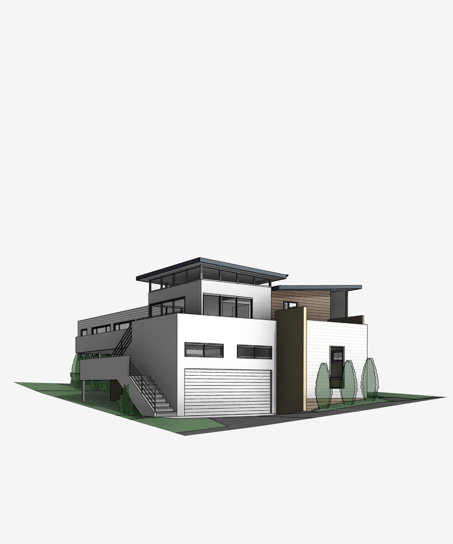 Haning Residential Villa Revit Model 3D model_8