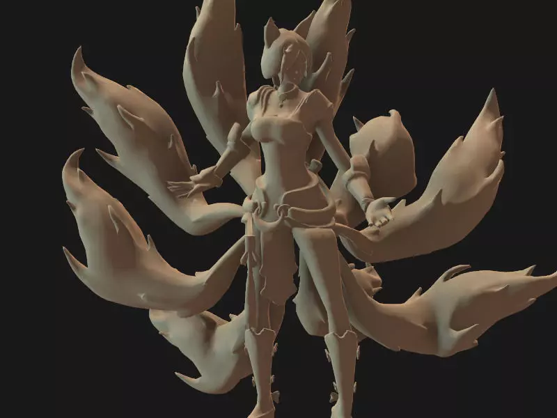 Ahri Printable 3D Model 3D print model_0