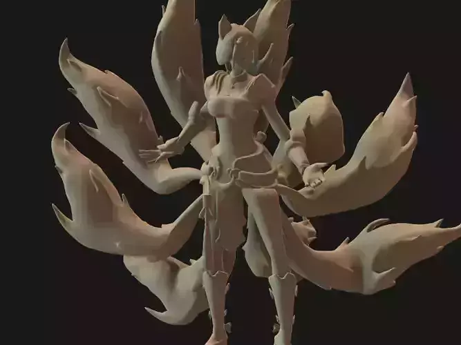 Ahri Printable 3D Model