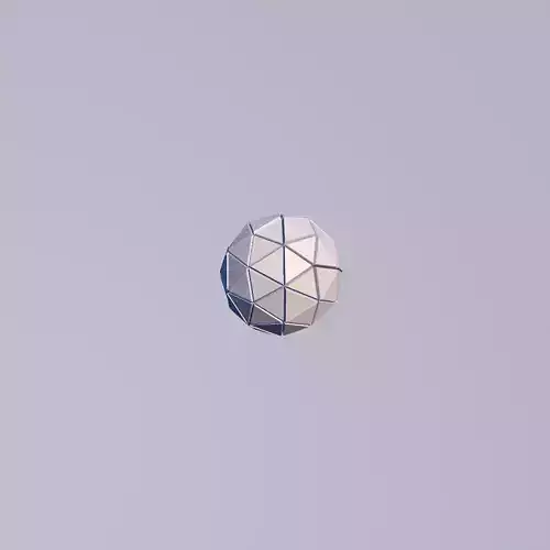 Sci Fi Object no 3 Sphere - Sphere Torus 2019 Low Poly for Game