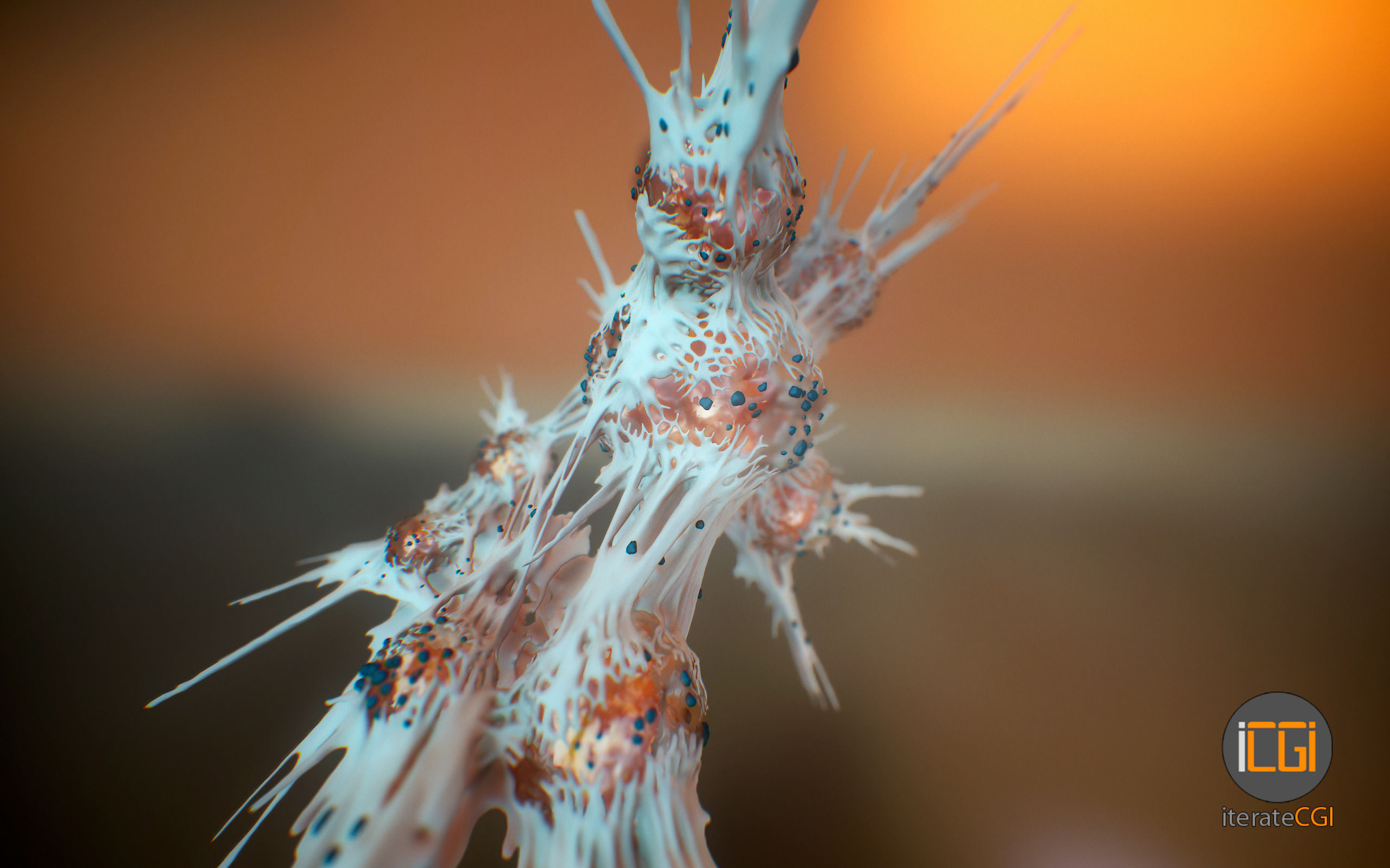 Cancer Cells 3D model Low-poly 3D model_22