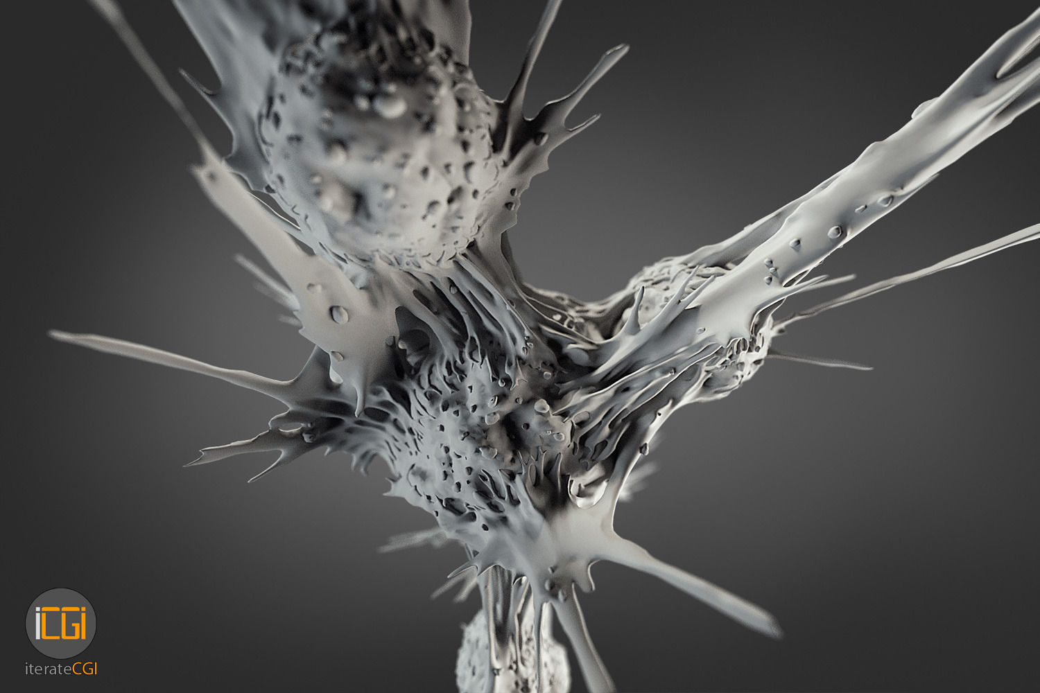 Cancer Cells 3D model Low-poly 3D model_9