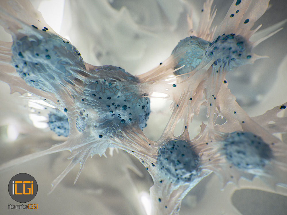 Cancer Cells 3D model Low-poly 3D model_3