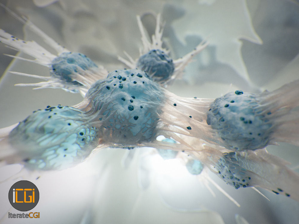 Cancer Cells 3D model Low-poly 3D model_2