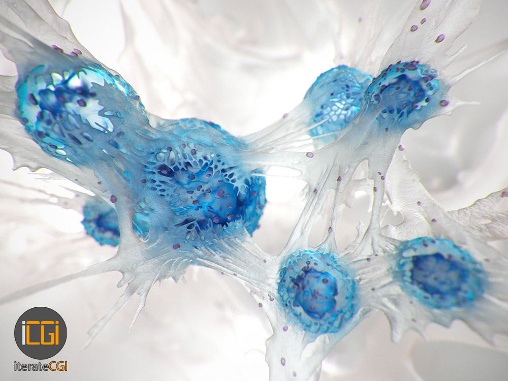 Cancer Cells 3D model Low-poly 3D model_8