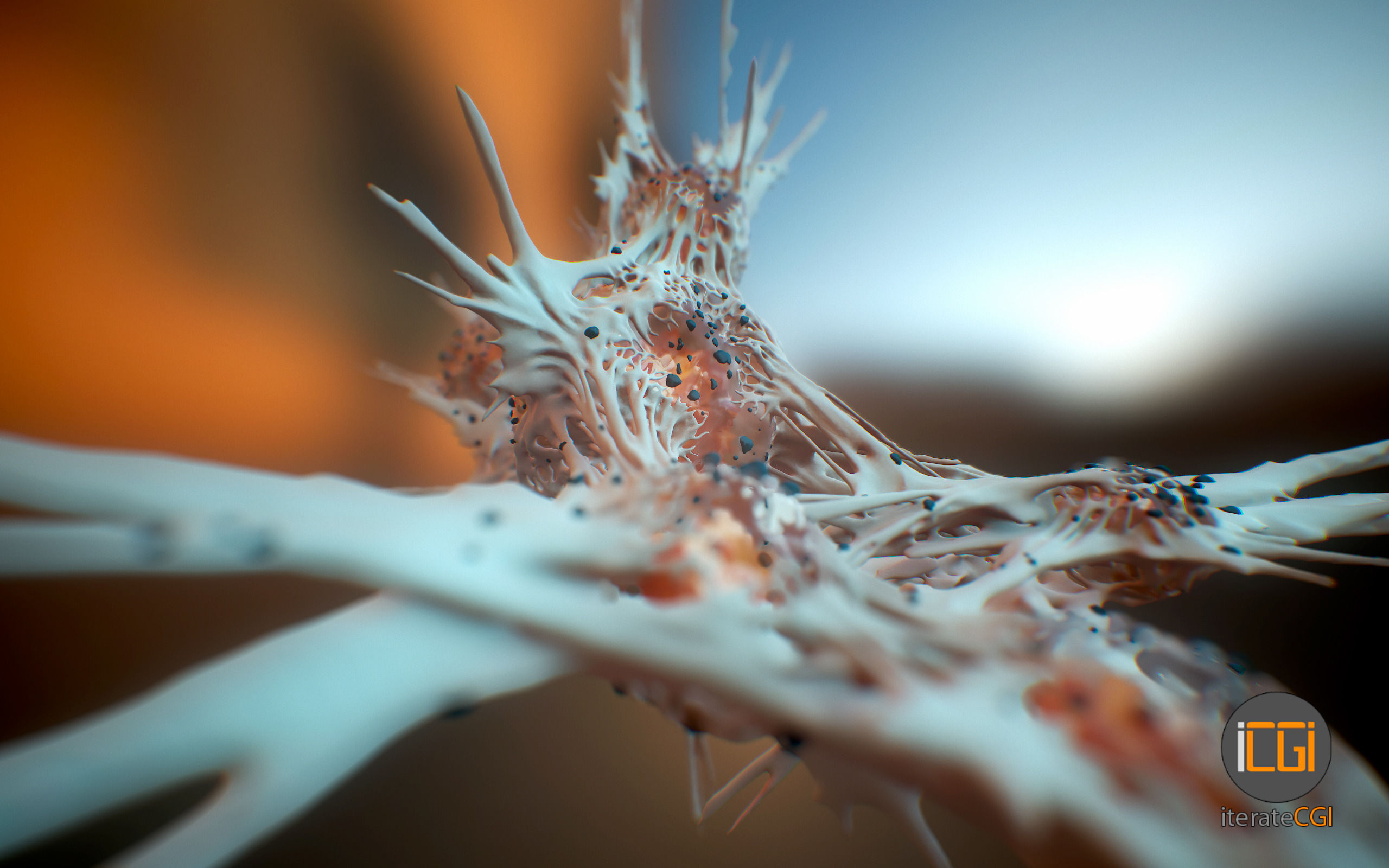 Cancer Cells 3D model Low-poly 3D model_23