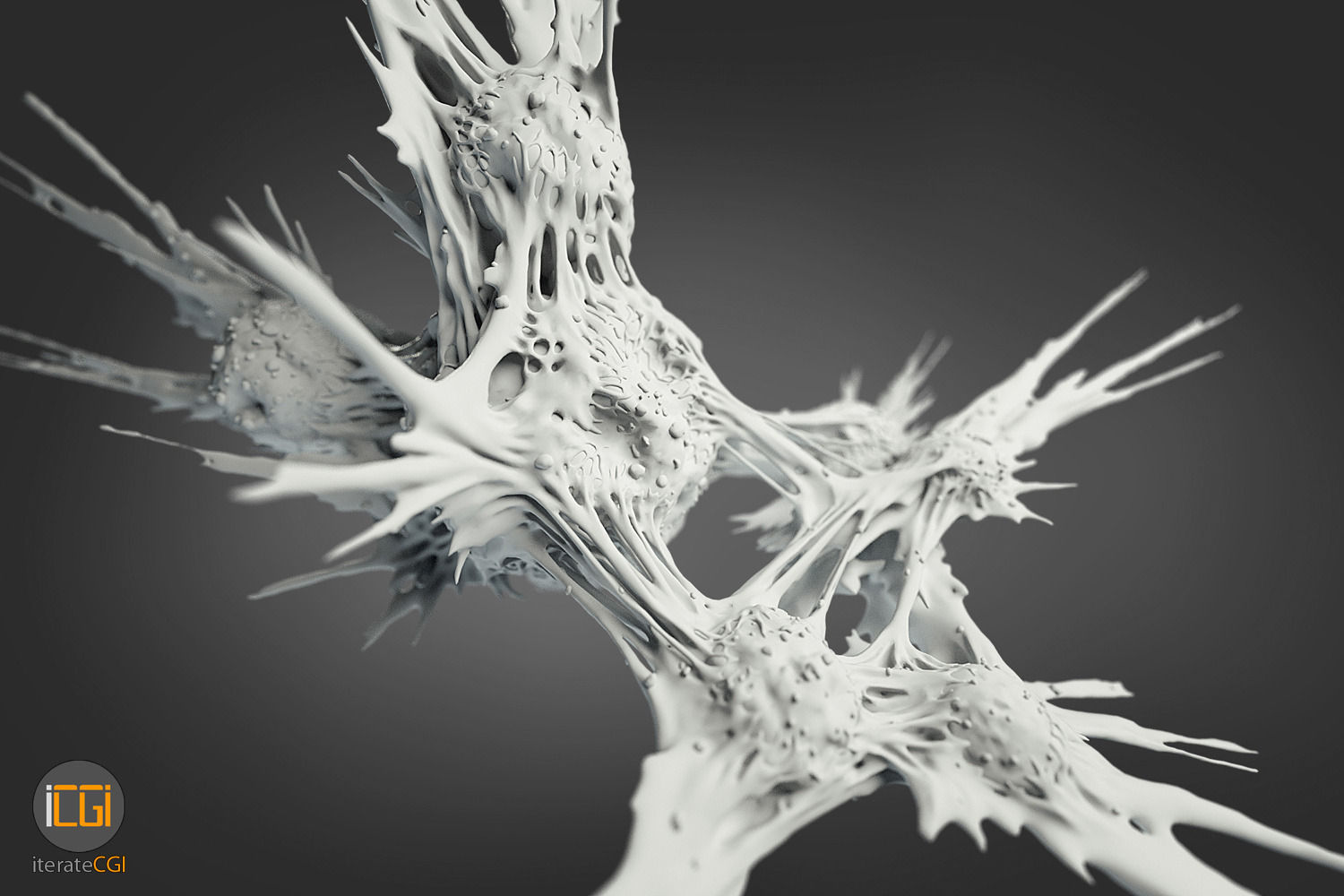 Cancer Cells 3D model Low-poly 3D model_10