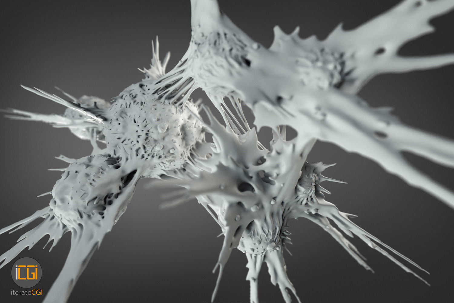 Cancer Cells 3D model Low-poly 3D model_12