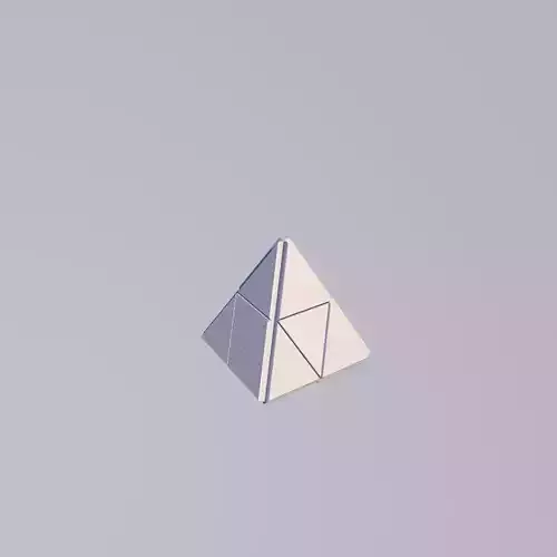 Sci Fi Object No8 - Pyramid Sphere Torus 2019 Low Poly