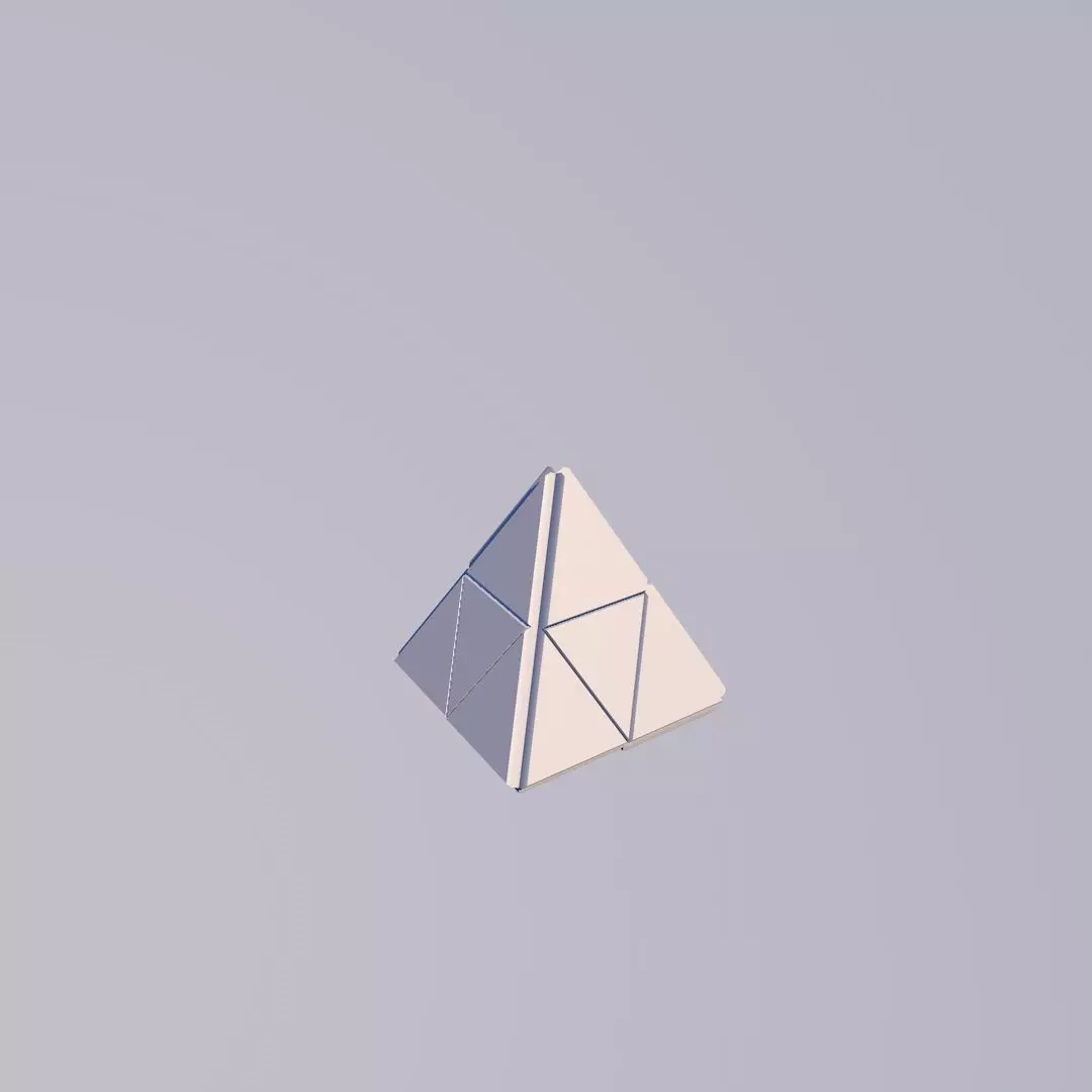 Sci Fi Object No8 - Pyramid Sphere Torus 2019 Low Poly Low-poly 3D model_0