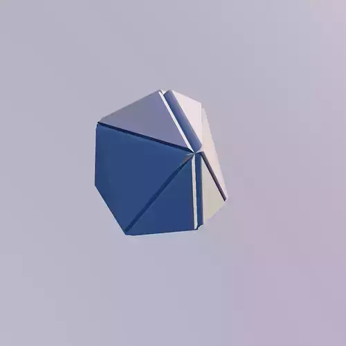 Sci Fi Object No9 - Pyramid Sphere Torus 2019 Low Poly