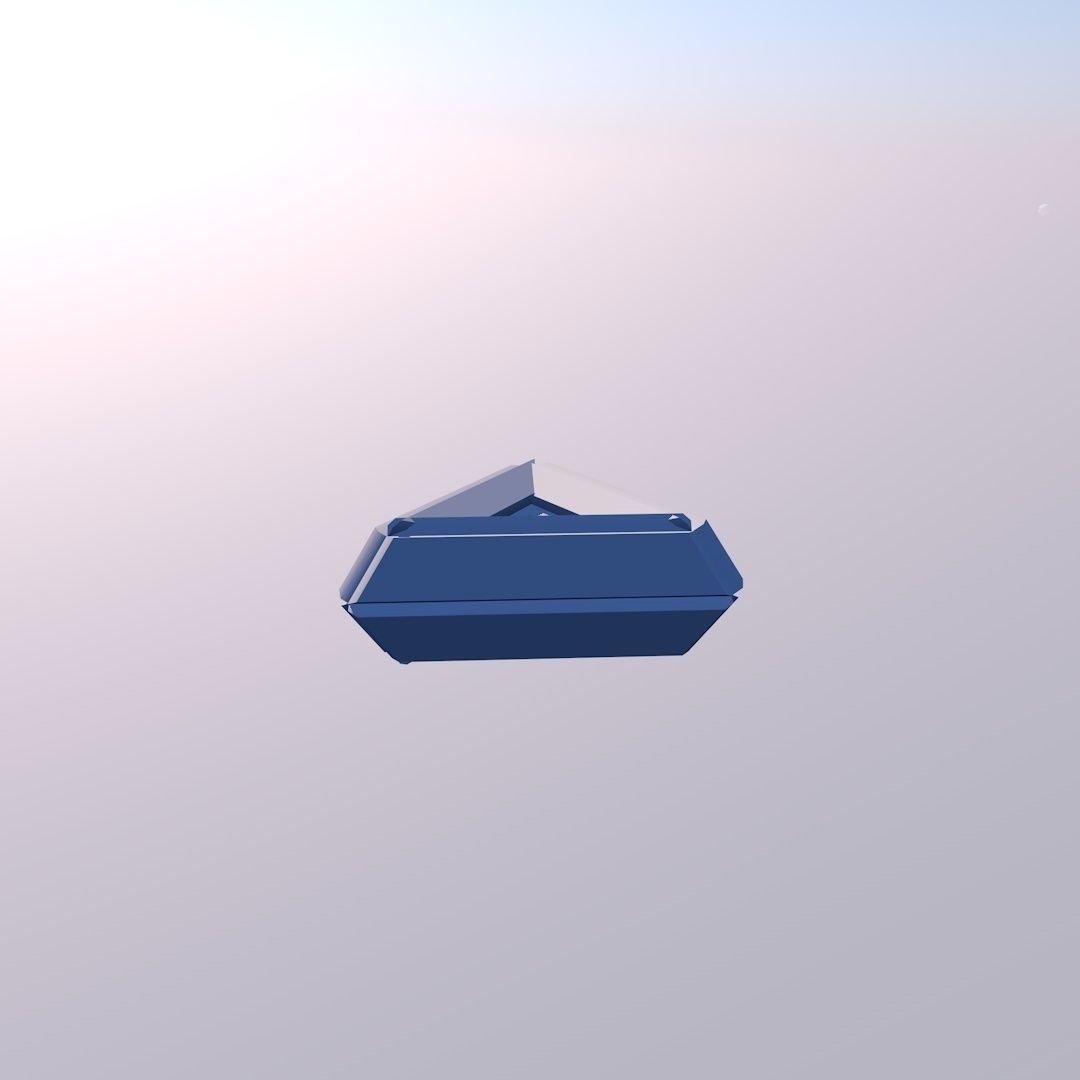 Sci Fi Object No11 - Pyramid Sphere Torus 2019 Low Poly 3D model_9