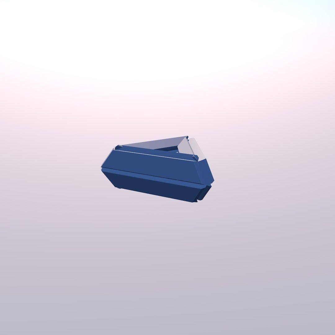 Sci Fi Object No11 - Pyramid Sphere Torus 2019 Low Poly 3D model_8