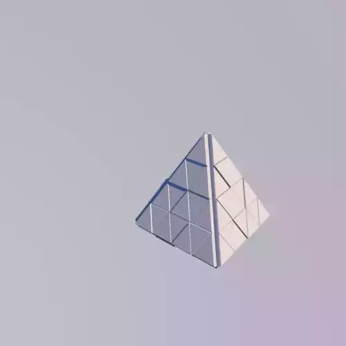 Sci Fi Object No14 - Pyramid Sphere Torus 2019 Low Poly