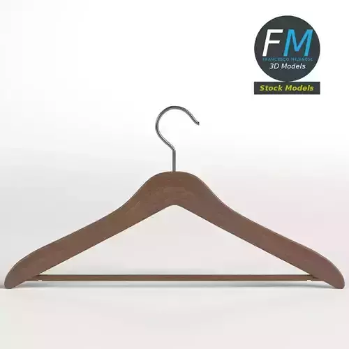 Wooden coat hanger 1