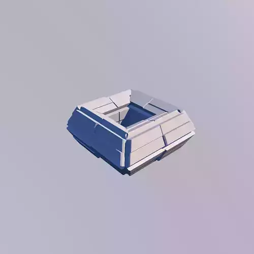 Sci Fi Object No 17 - Pyramid Sphere Torus 2019 Low Poly 3D model