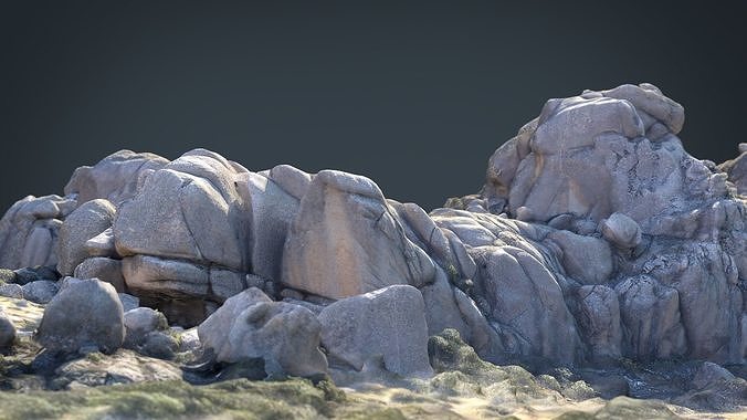  MOUNTAIN ROCKS 8 Low-poly 3D model