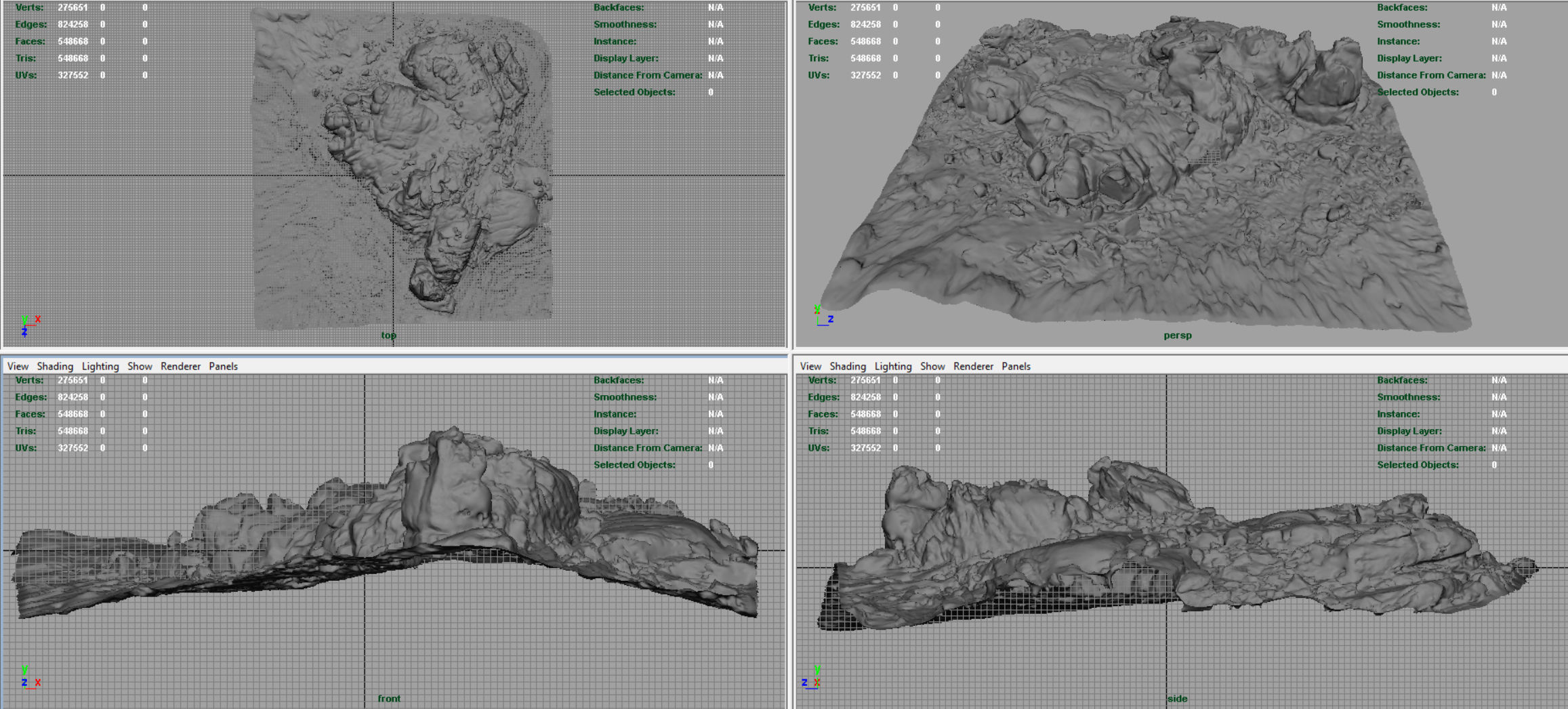  MOUNTAIN ROCKS 8 Low-poly 3D model_13
