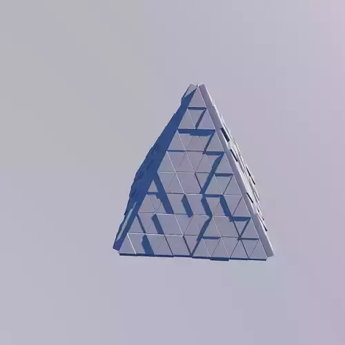 Sci Fi Object No 20 - Pyramid Sphere Torus 2019 Low Poly