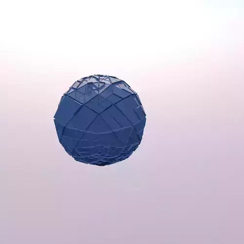 Sci Fi Object No 21 - Pyramid Sphere Torus 2019 Low Poly