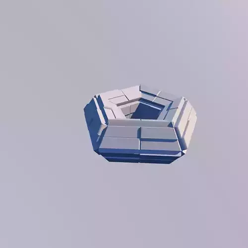 Sci Fi Object No 23 - Pyramid Sphere Torus 2019 Low Poly
