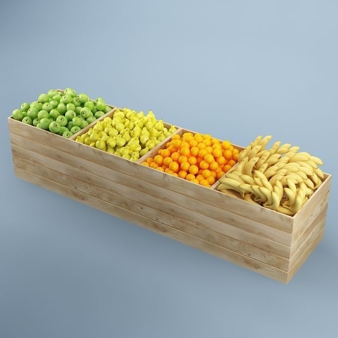 Store Fruits Stand 04 3D model_1
