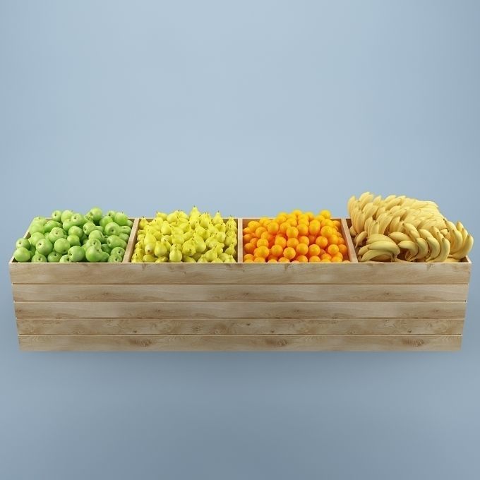Store Fruits Stand 04 3D model_4