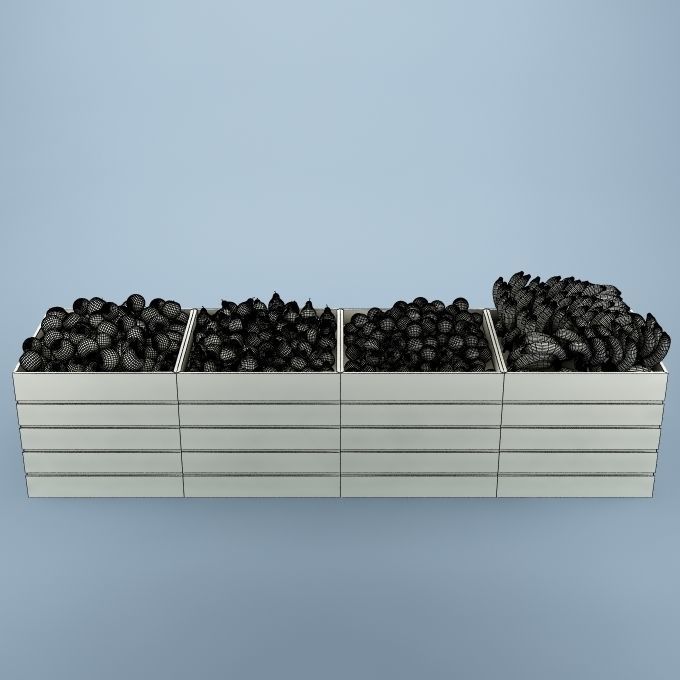 Store Fruits Stand 04 3D model_5
