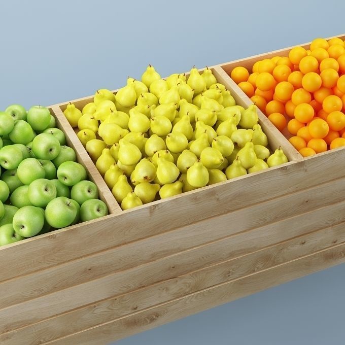 Store Fruits Stand 04 3D model_2