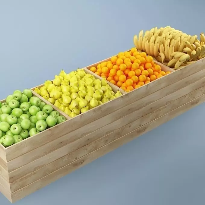 Store Fruits Stand 04 3D model_0