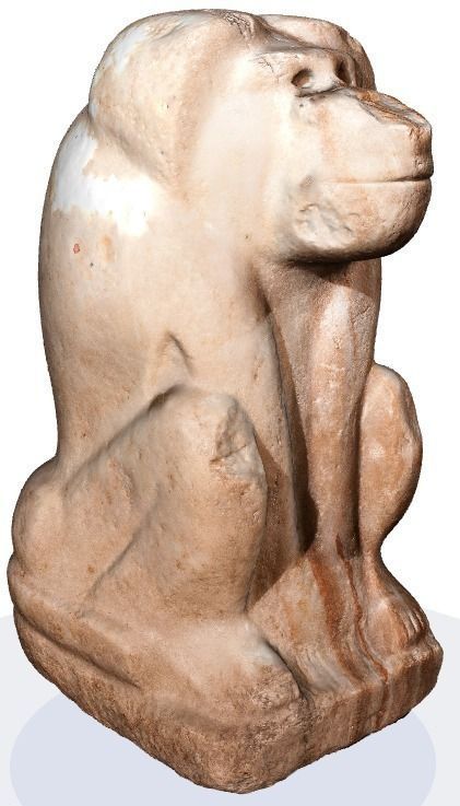 3D model of an Egyptian statue 3D print model_3