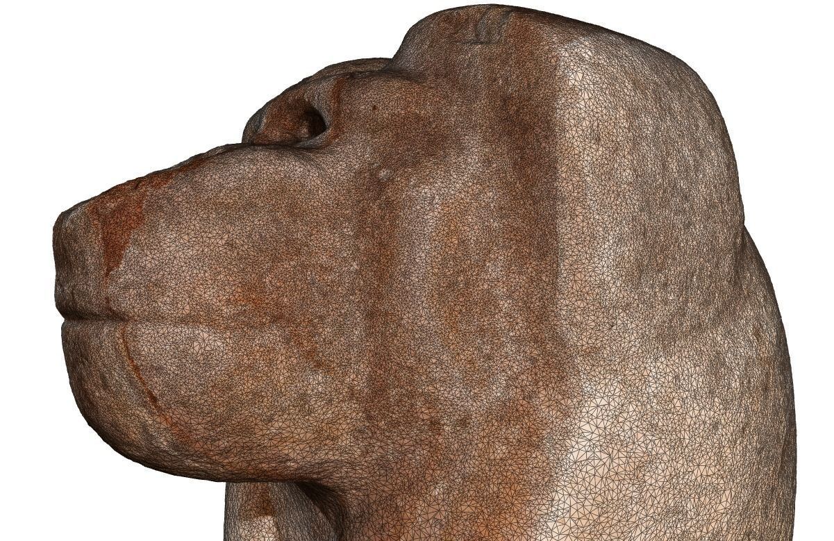 3D model of an Egyptian statue 3D print model_8