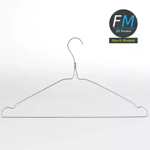 Metal wire coat hanger