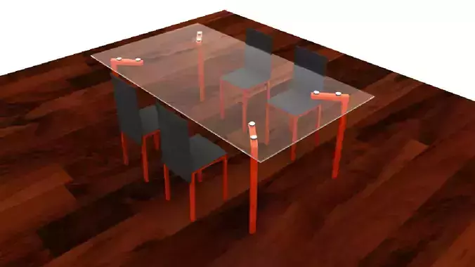 Dining table with chairs