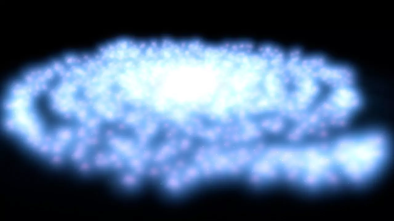3D Galaxy of lights Free 3D model