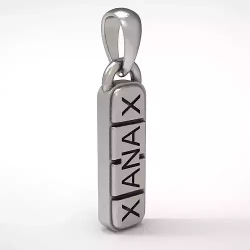 xanax pendant 3D print model
