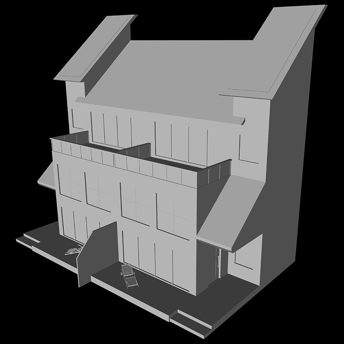 House solar 3D model_7