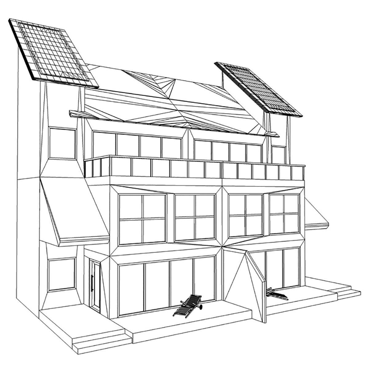 House solar 3D model_8