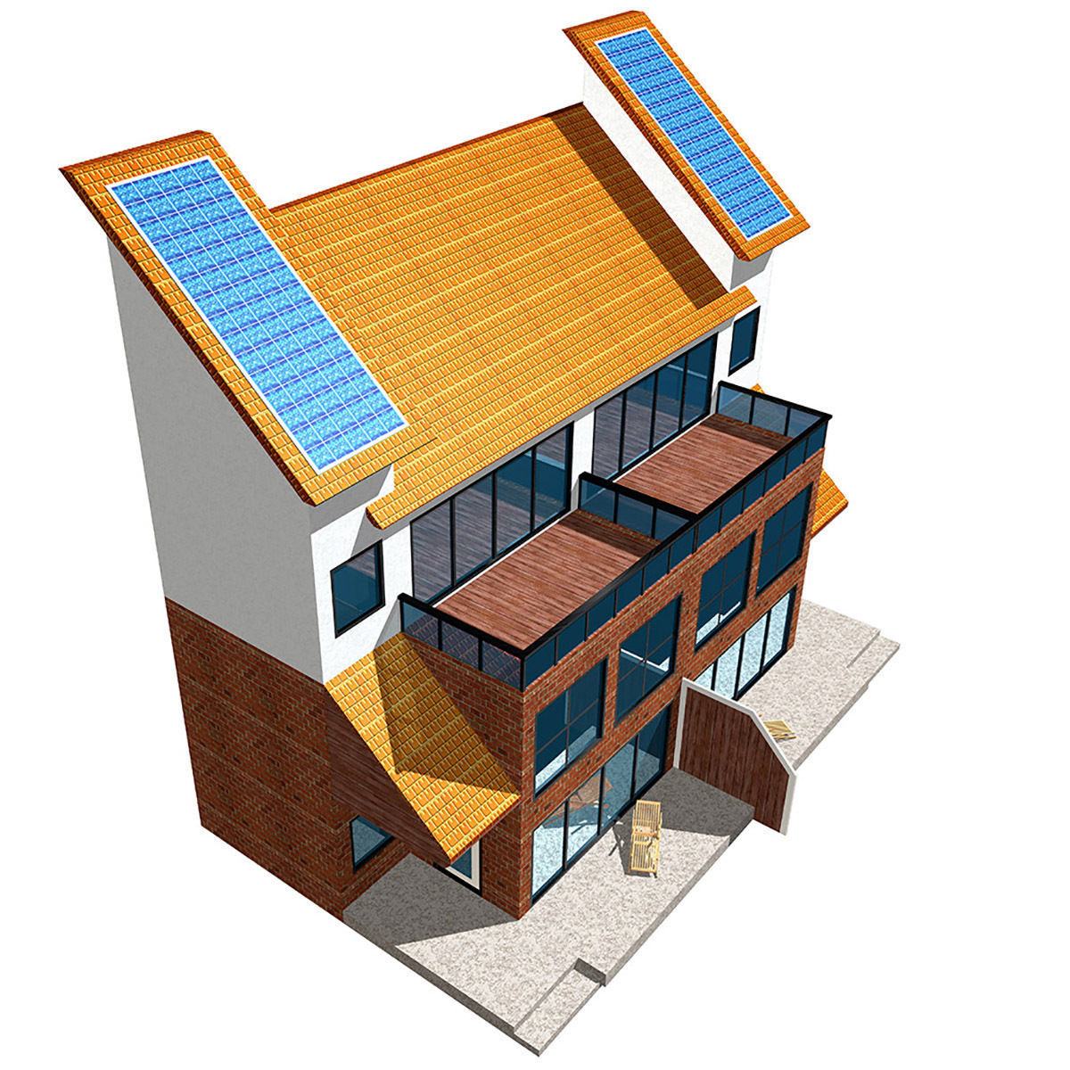 House solar 3D model_1